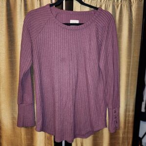 Chaser Maroon Long Sleeve Top
